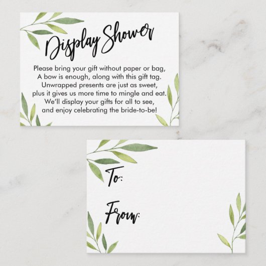 Groen afvulscherm Vrijgezellenfeest Cadeaukaart Informatiekaartje (Voorkant / Achterkant)