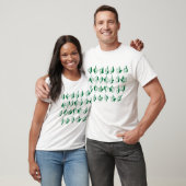 Groen Alfabet Heren T-Shirt (Unisex)