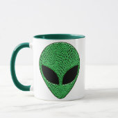 Groen Alien Hagedis Wezen Mok (Links)