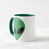 Groen Alien Hagedis Wezen Mok (Voorkant links)