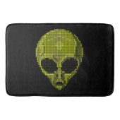 Groen Alien Hoofd Badmat (Voorkant)