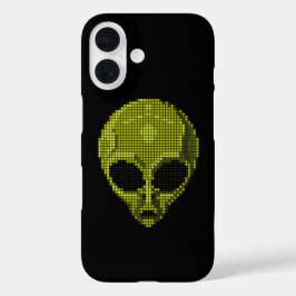 Groen Alien Hoofd  iPhone 16 Hoesje