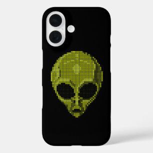 Groen Alien Hoofd iPhone 16 Hoesje