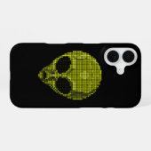 Groen Alien Hoofd iPhone 16 Hoesje (Achterkant horizontaal)