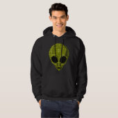 Groen Alien Hoofd T-shirt (Voorkant volledig)