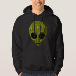 Groen Alien Hoofd T-shirt