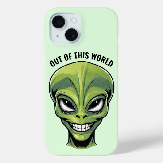 Groen Alien hoofd telefoonhoesje Case-Mate iPhone Case (Achterkant)