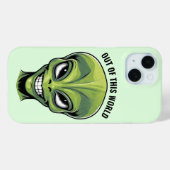 Groen Alien hoofd telefoonhoesje Case-Mate iPhone Case (Achterkant (horizontaal))