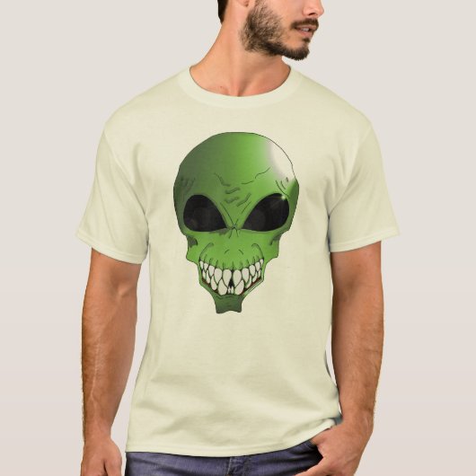Groen Alien T-shirt (Voorkant)