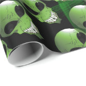 Groen Alien Wrapping Paper Cadeaupapier (Rol Hoek)