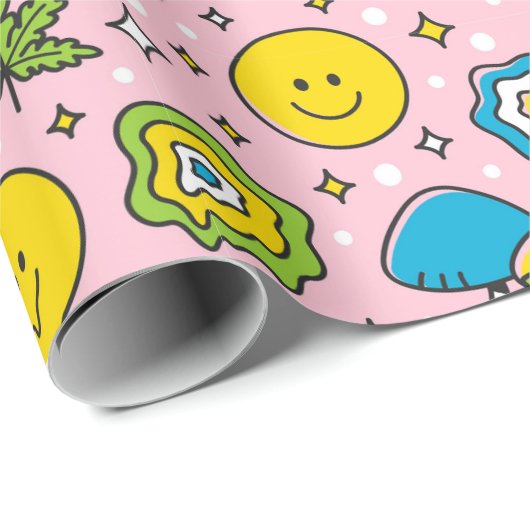 Groen Alien Wrapping Paper Cadeaupapier (Rol Hoek)