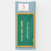  groen alkbord 2.5 x 6 spandoek (Verticaal)