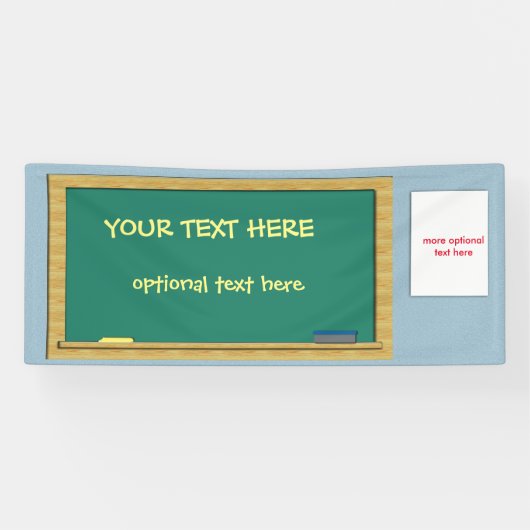  groen alkbord 2.5 x 6 spandoek (Horizontaal)