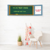 groen alkbord 2.5 x 8 spandoek (Insitu)