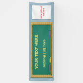 groen alkbord 2.5 x 8 spandoek (Verticaal)