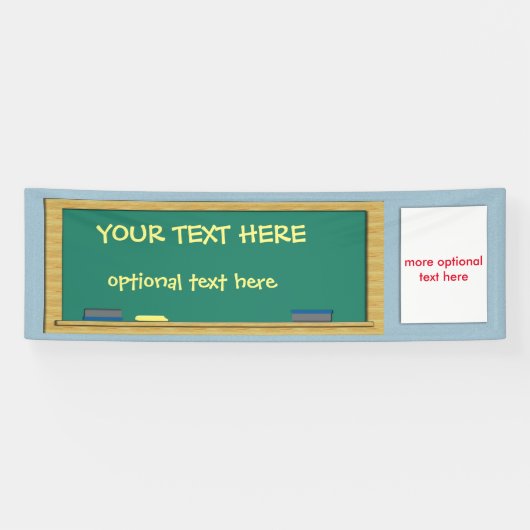 groen alkbord 2.5 x 8 spandoek (Horizontaal)