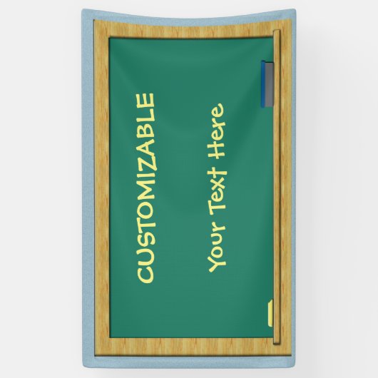 groen alkbord 3 x 5 spandoek (Verticaal)