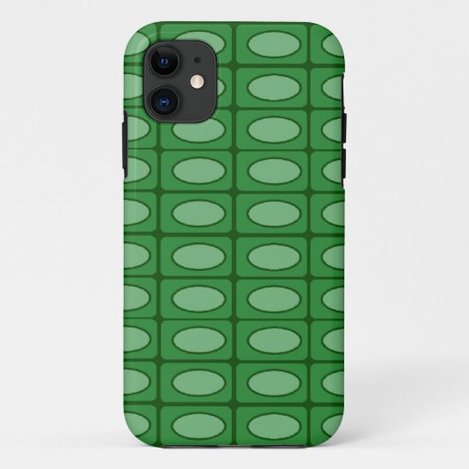 Groen alligatorhuidpatroon Case-Mate iPhone case (Achterkant)