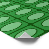 Groen alligatorhuidpatroon poster (Hoek)