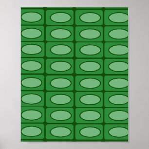 Groen alligatorhuidpatroon poster