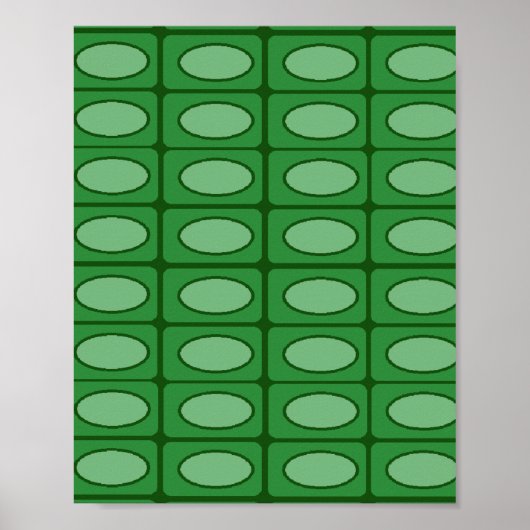 Groen alligatorhuidpatroon poster (Voorkant)