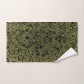 Groen alligatorprintpatroon bad handdoek (Handdoek)