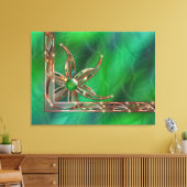 Groen als de Druk van het Canvas van de Grass Afdruk (Insitu (Woonkamer))