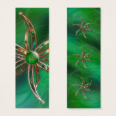 Groen Als de Grass Bladwijzer Mini Visitekaartjes (Voorkant /achterkant)