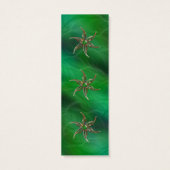 Groen Als de Grass Bladwijzer Mini Visitekaartjes (Achterkant)