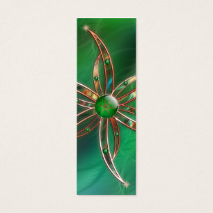 Groen Als de Grass Bladwijzer Mini Visitekaartjes