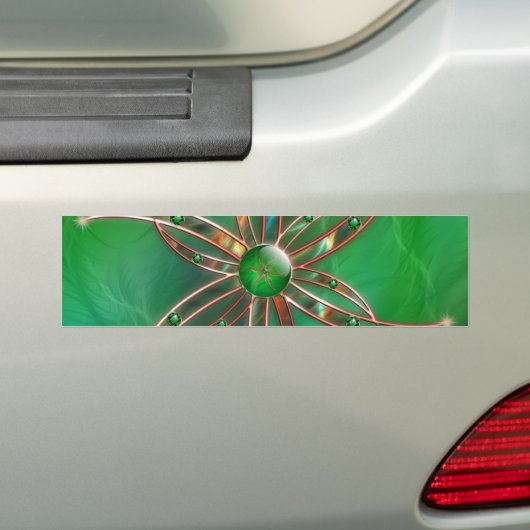 Groen als de Grass Bumpersticker (Op auto)