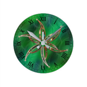 Groen als de Grass Clock Ronde Klok