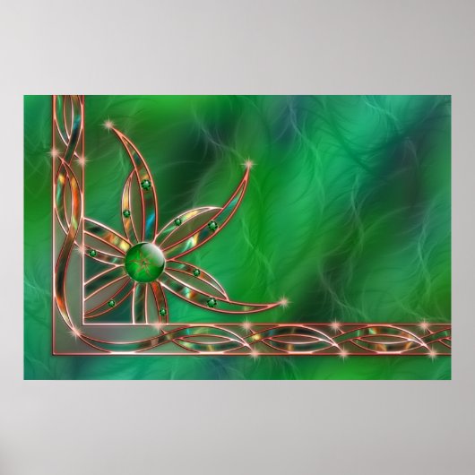 Groen als de Grass Druk Poster (Voorkant)