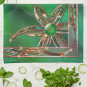 Groen als de Grass Kitchen Towel Theedoek (Gevouwen)