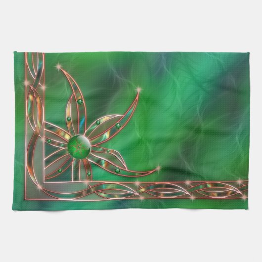 Groen als de Grass Kitchen Towel Theedoek (Horizontaal)