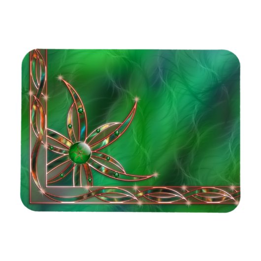 Groen als de Grijze Flexibele Magnet Magneet (Horizontaal)