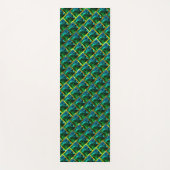 Groen als emerald onder een gouden rooster? yogamat (Voorkant)