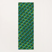 Groen als emerald onder een gouden rooster? yogamat (Achterkant)
