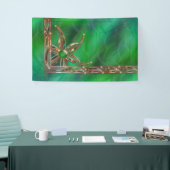 Groen als grasbanner spandoek (Beurs)