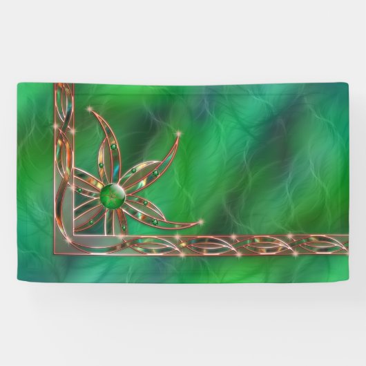 Groen als grasbanner spandoek (Horizontaal)