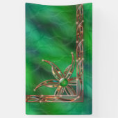 Groen als grasbanner spandoek (Verticaal)