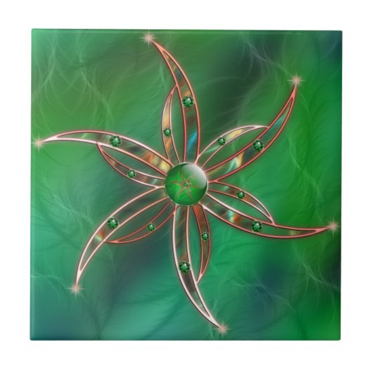 Groen als grasdecoratieve Tegel Tegeltje (Voorkant)