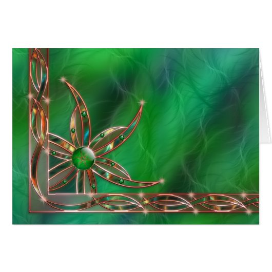 Groen als Grass Card (Voorkant Horizontaal)