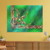 Groen als het gras Canvasprint Canvas Afdruk (Insitu (Woonkamer))