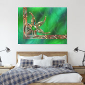 Groen als het gras Canvasprint Canvas Afdruk (Insitu (Slaapkamer))