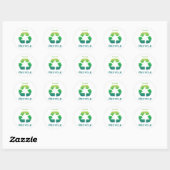 Groen alsjeblieft Recyclen Stickers (Vel)