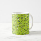 Groen Appel Patroonontwerp Koffiemok (Voorkant rechts)