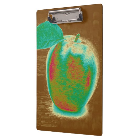 Groen appelschilderij klembord (Links)