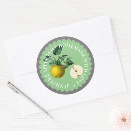 Groen Apple Jam Preserve  Label (Envelop)