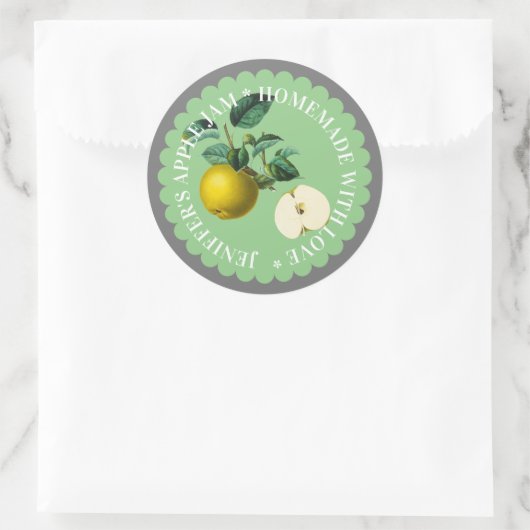 Groen Apple Jam Preserve  Label (Tas)